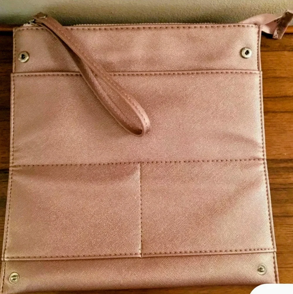 Metallic Rose/Gold Cosmetic Bag/clutch